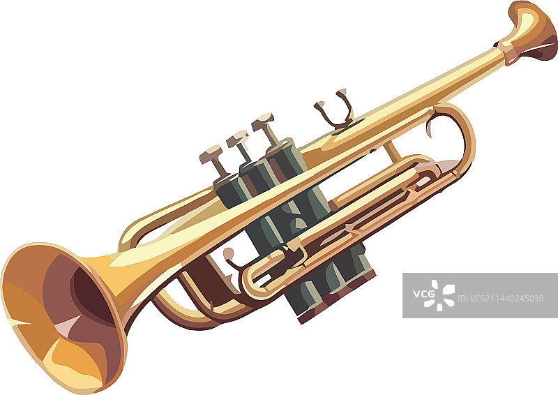 经典闪亮小号图片素材