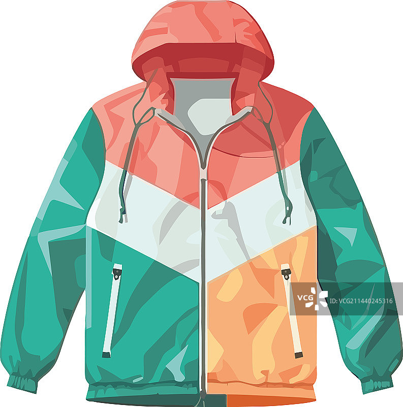 彩色连帽夹克图片素材