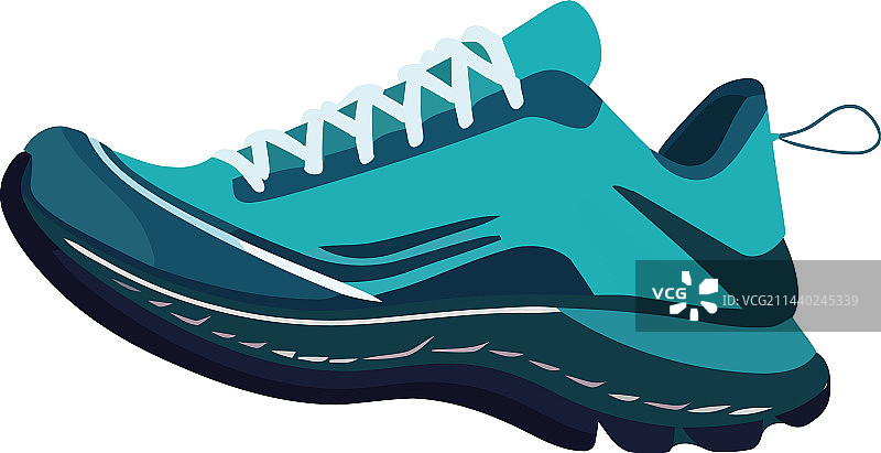象征现代运动的运动鞋图片素材