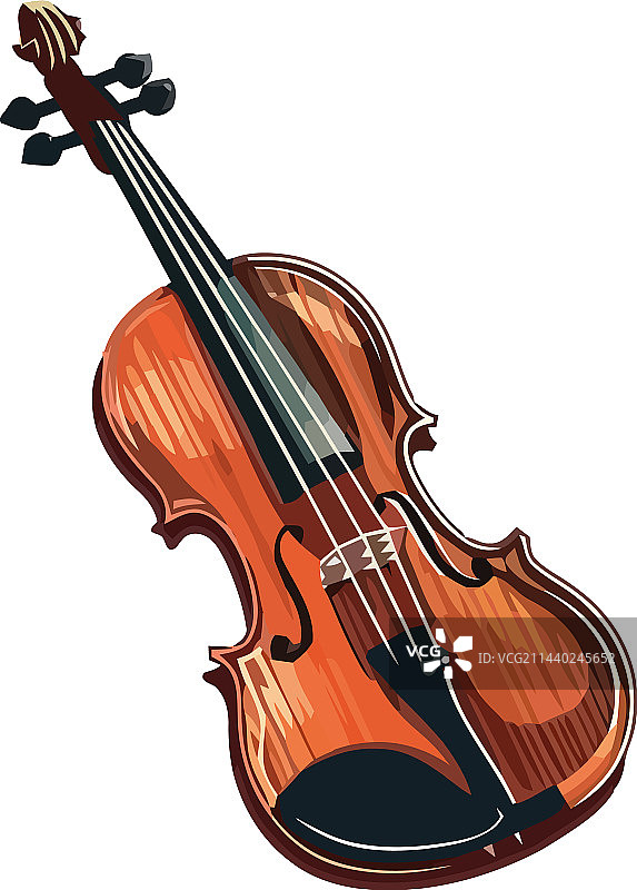 木制小提琴设计图片素材