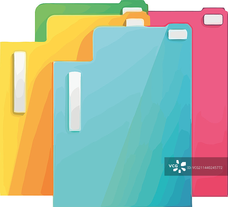 文件夹收纳重要商业文件图片素材