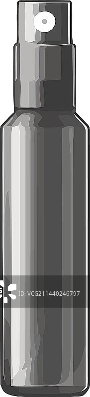 金属圆柱体与闪亮塑料盖设计图片素材