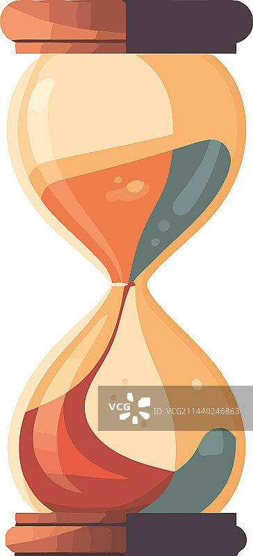 象征时间流逝的复古沙漏图片素材