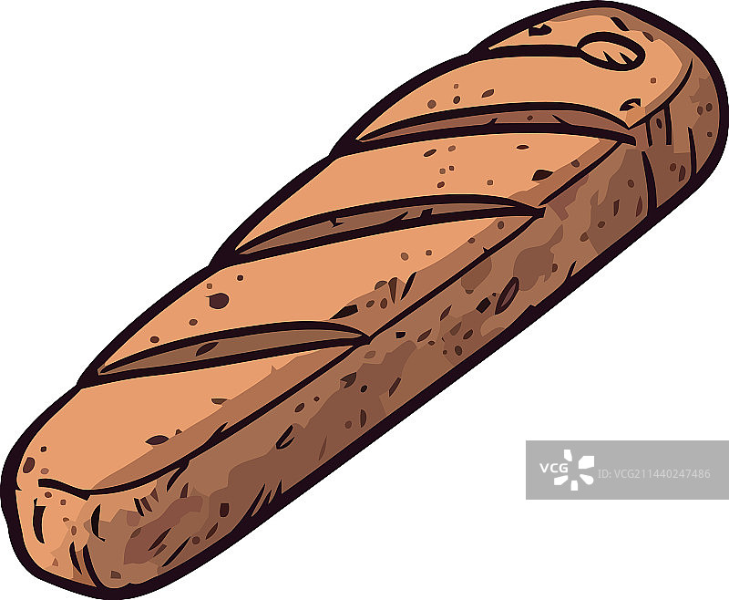 新鲜烘焙的面包健康美食图片素材