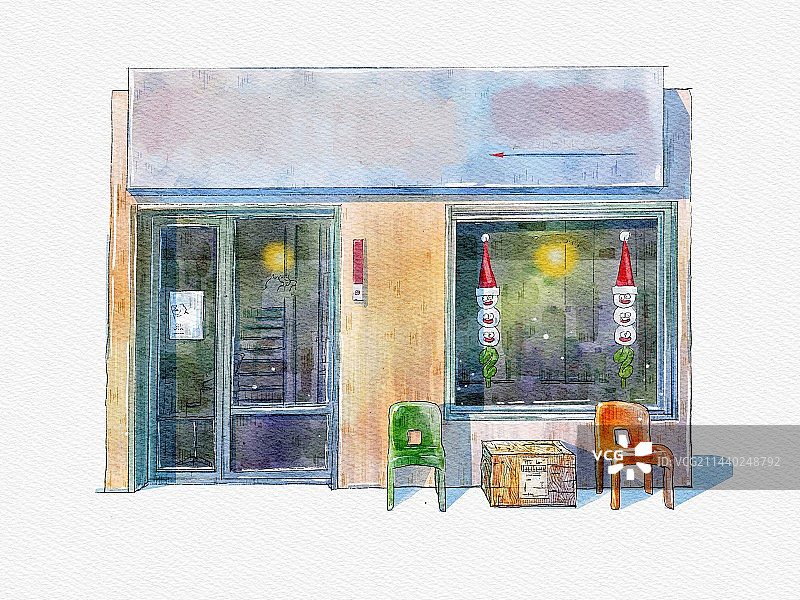 街屋-咖啡店图片素材