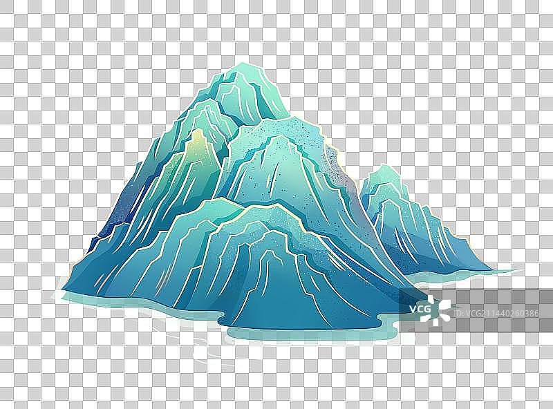 单体元素 | 国风插画·山图片素材