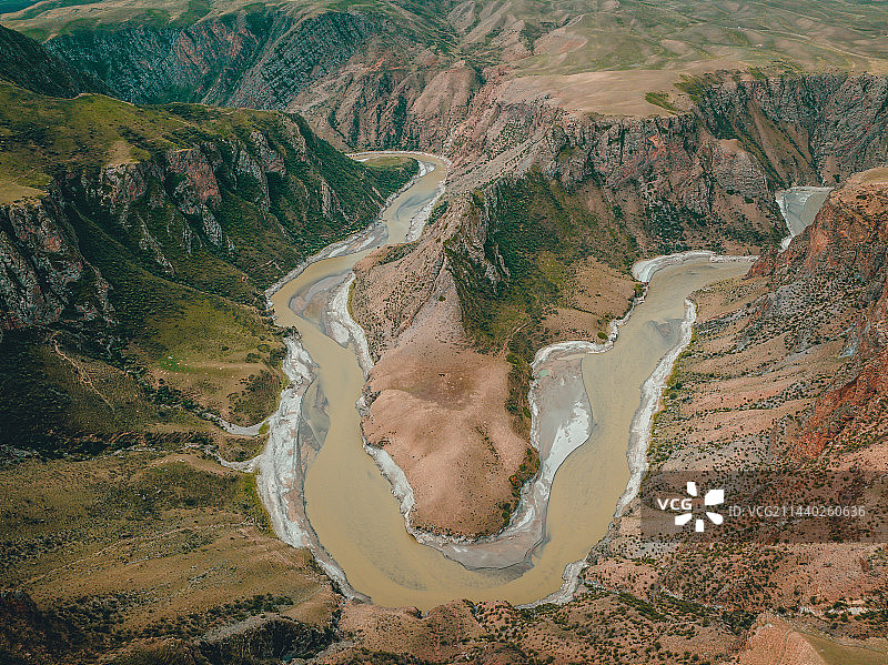 新疆伊犁阔克苏大峡谷鳄鱼湾图片素材