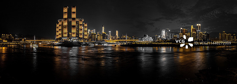重庆朝天门夜景图片素材