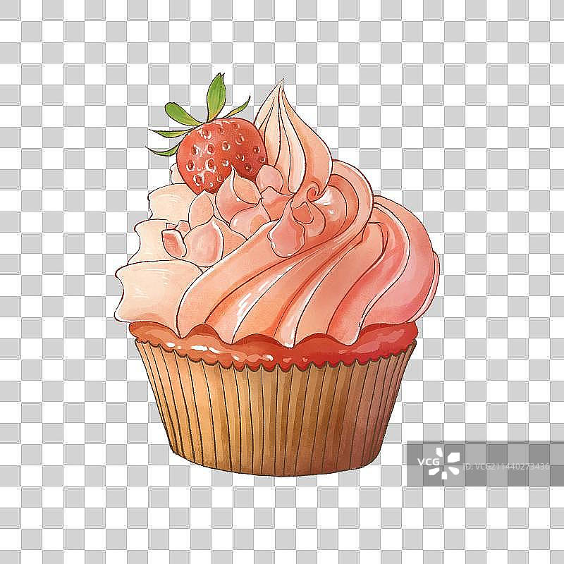 草莓冰淇淋蛋糕图片素材