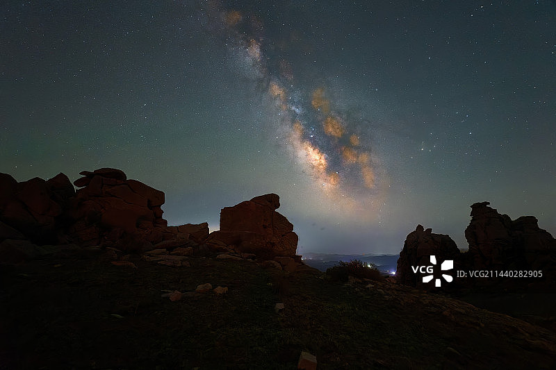 冰山梁星空图片素材