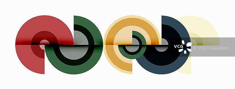 带阴影的圆圈时髦的最小几何图片素材