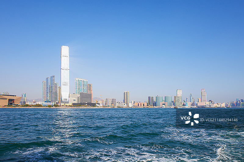 维多利亚港 金融中心 世界之门 世界之窗 航道图片素材