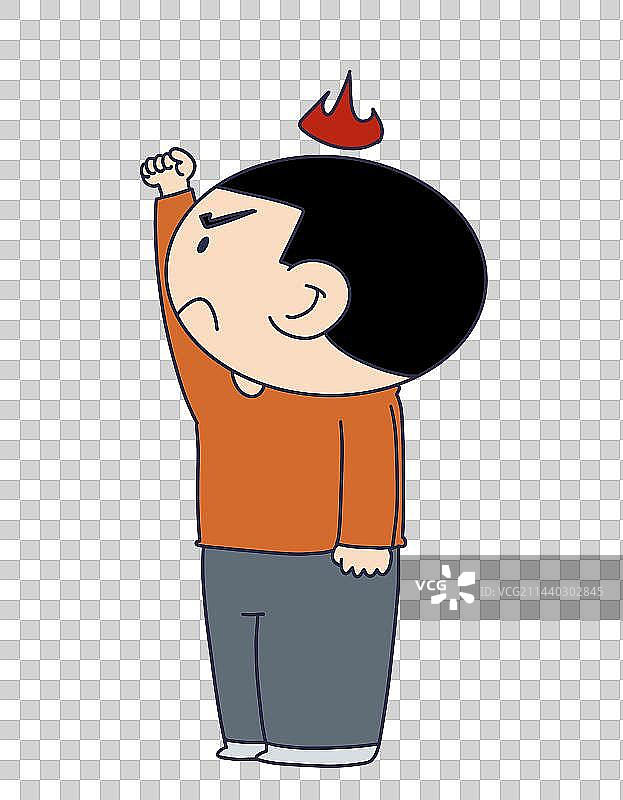 元素：生气气愤发火的人物图片素材