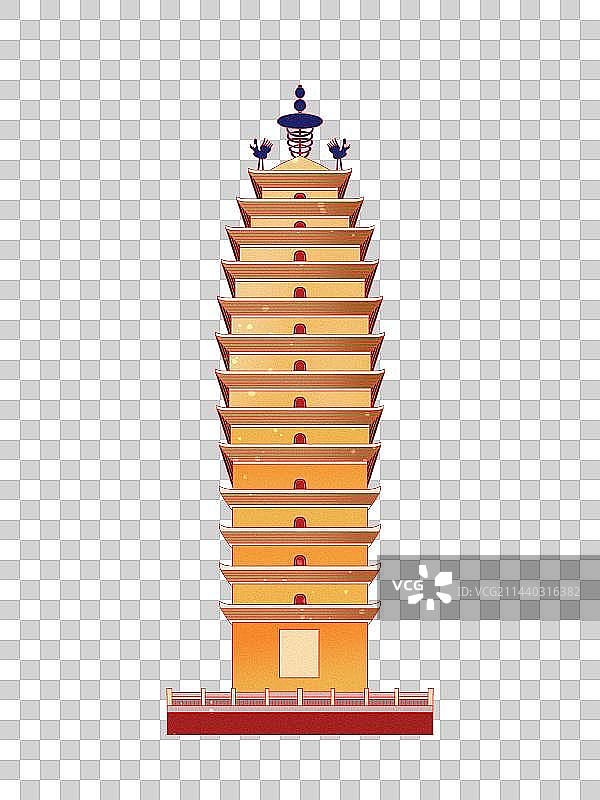 国潮风云南昆明传统文化建筑东寺塔图片素材