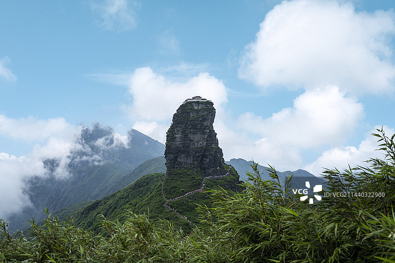 中国贵州省铜仁市江口县梵净山文化旅游区夏季户外风光图片素材