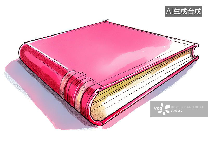 【AI数字艺术】白色背景下书籍的高角度视图图片素材