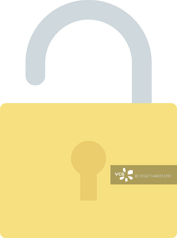 适用于移动设备的打开锁图标图片素材