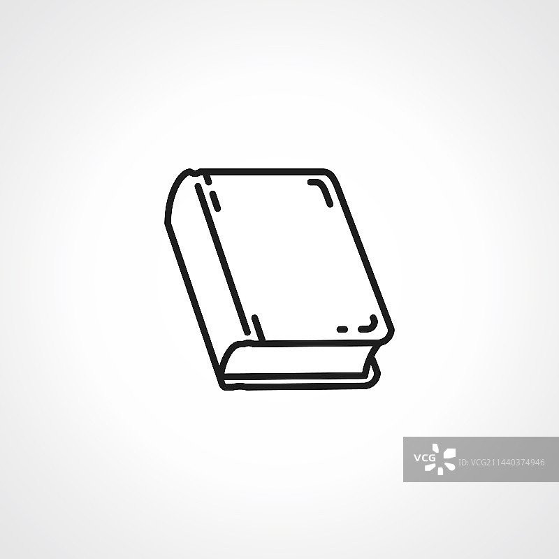 书籍线条图标书籍轮廓图标图片素材