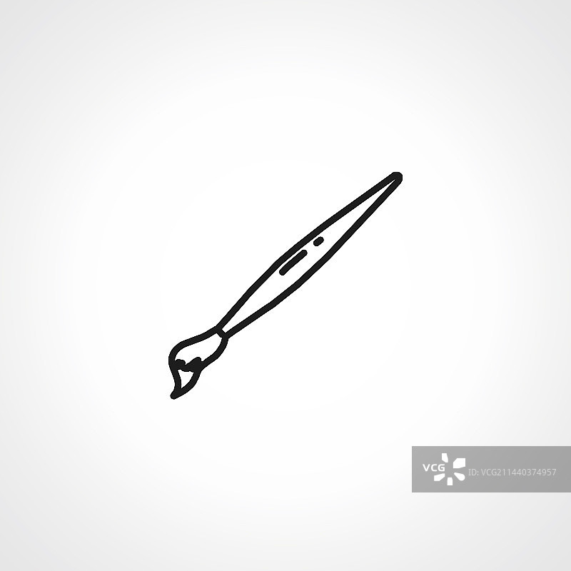 毛笔线条图标图片素材