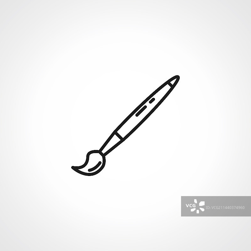 毛笔线条图标图片素材