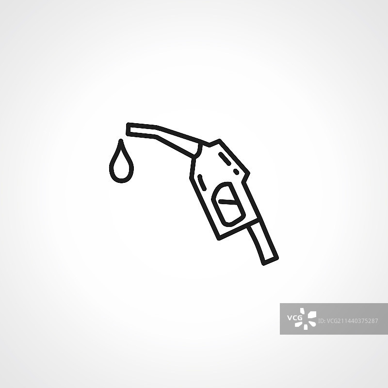 加油枪图标汽油泵轮廓图标图片素材