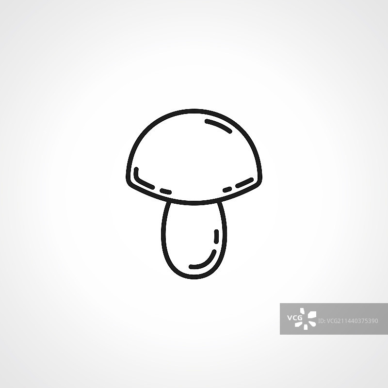蘑菇线性图标图片素材