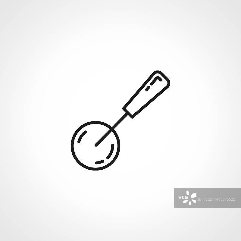 滚轮刀线条图标披萨刀线性图标图片素材