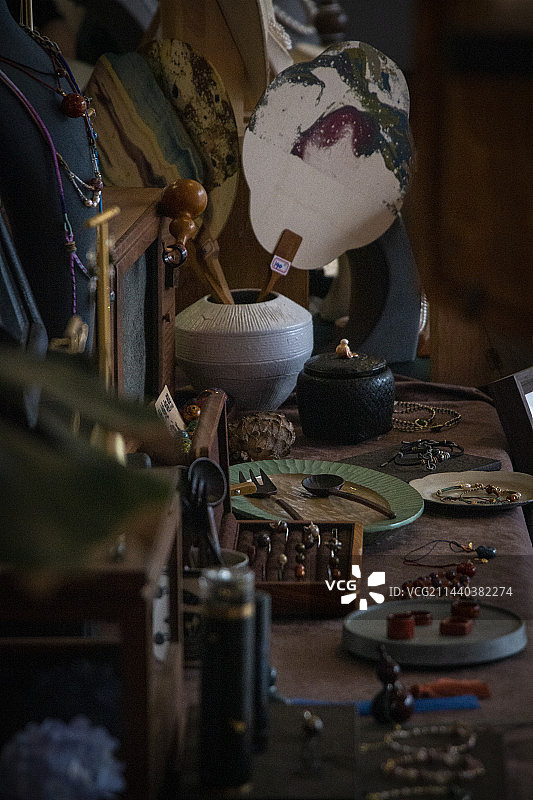 国美南山艺术集市&杭州贝壳展特写图片素材