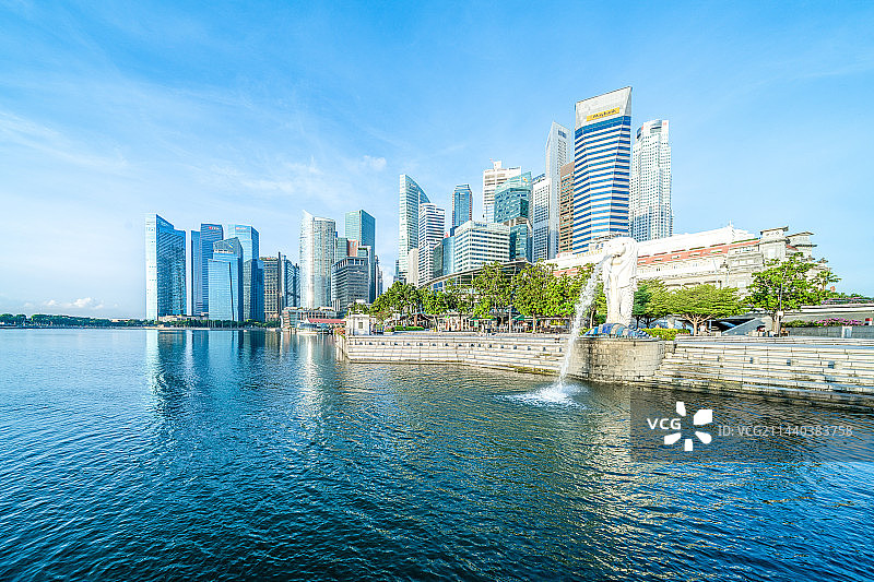 亚洲东南亚岛国新加坡共和国城市风光图片素材
