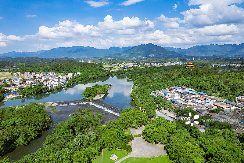 广西桂林著名经典全国文物保护单位灵渠自然风光图片素材