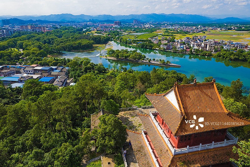 广西桂林著名经典全国文物保护单位灵渠自然风光图片素材