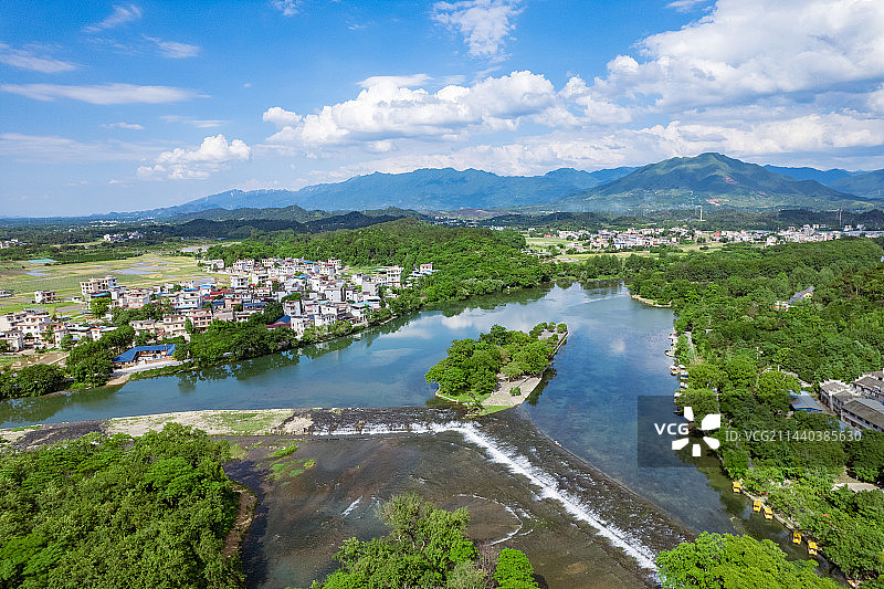 广西桂林著名经典全国文物保护单位灵渠自然风光图片素材