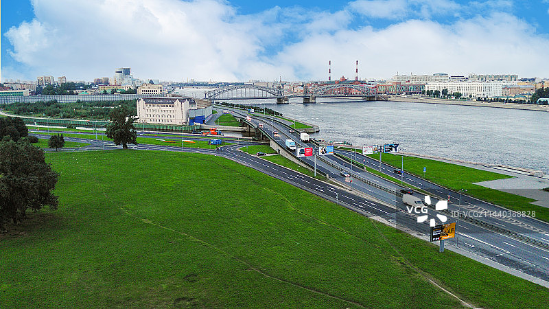 俄罗斯圣彼得堡涅瓦河图片素材