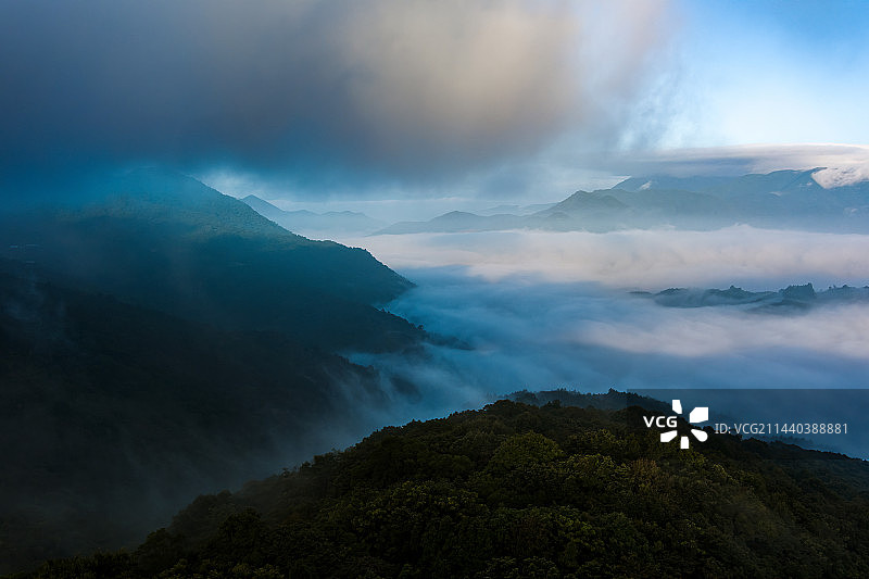 厦门十里蓝山云海风光图片素材