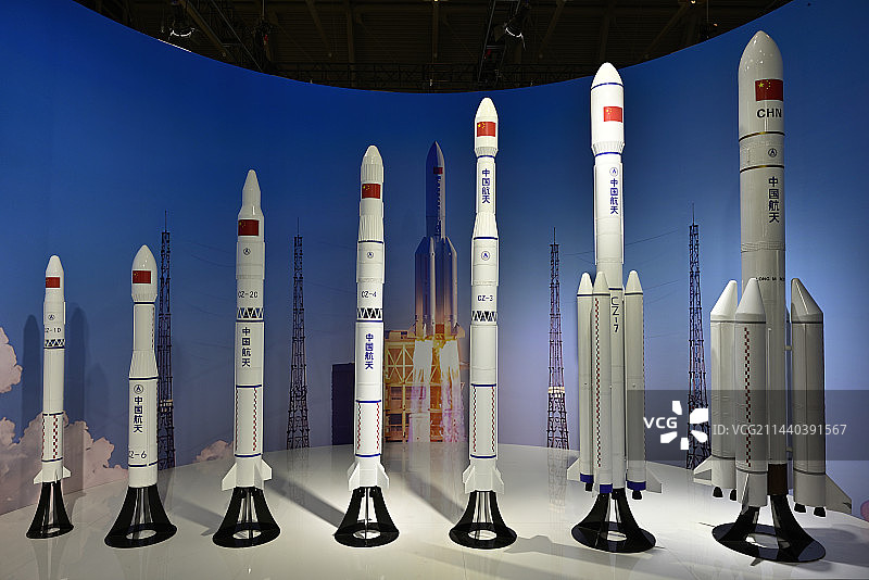 中国长征系列火箭组（模型） CZ1至CZ7供7枚图片素材