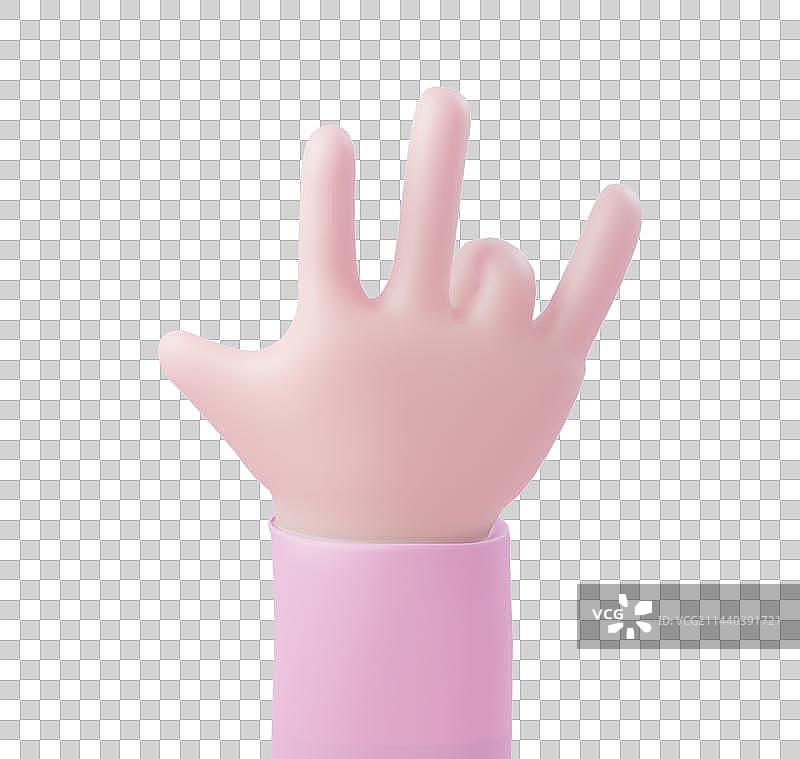 3D手部手指动作姿势图片素材