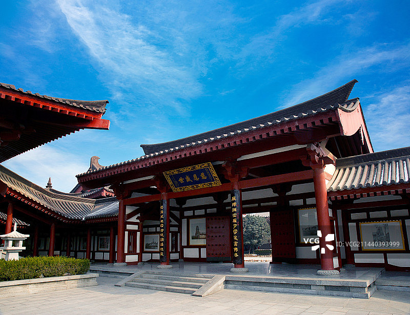 陕西西安慈恩寺玄奘三藏院图片素材