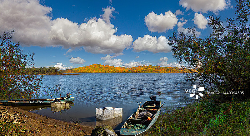 乌苏里江秋天风景图片素材