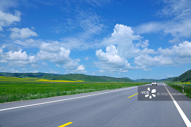 内蒙古科尔沁右翼前旗草原公路图片素材