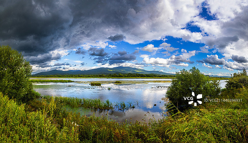 乌苏里江湿地风光图片素材