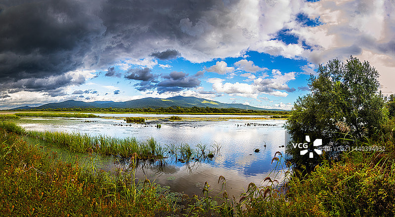 乌苏里江湿地风光图片素材