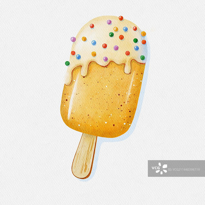 芒果奶油冰棒图片素材