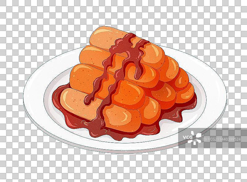 重庆美食美食小吃免抠素材红糖糍粑图片素材