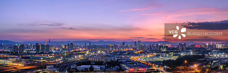 昆明风光夜景全景图片素材