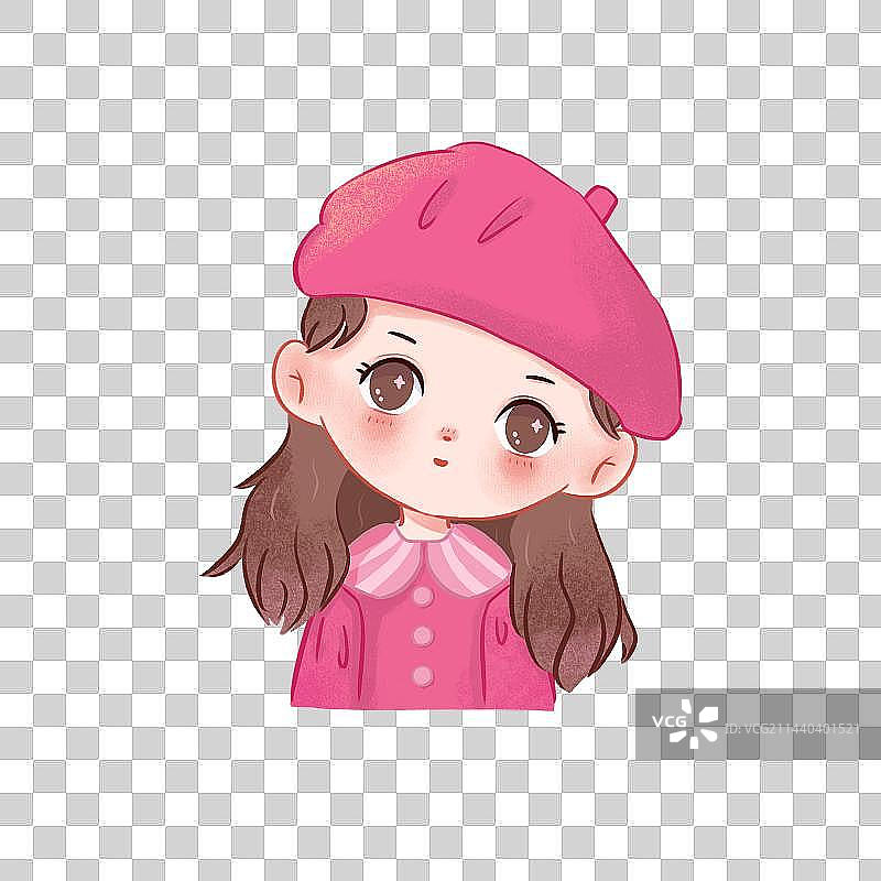 可爱风女生头像图片素材