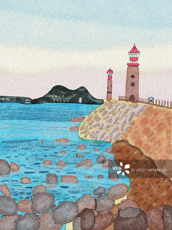 海滨城市旅游风景图片素材