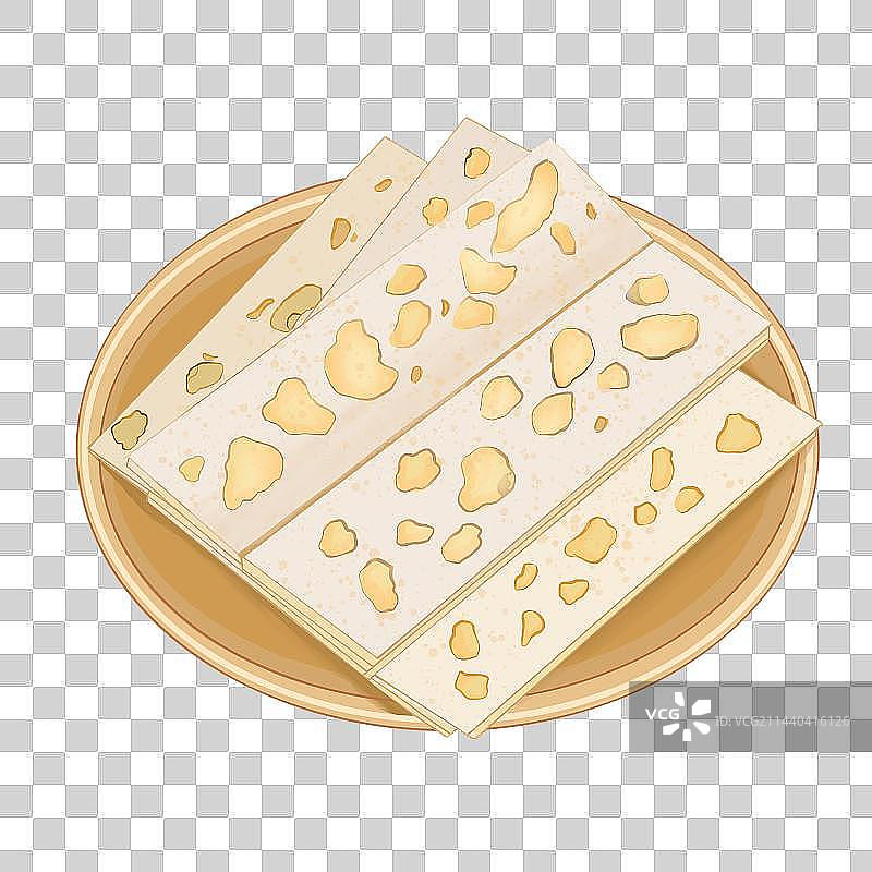 重庆美食合川桃片插画元素图片素材