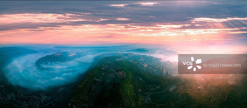 重庆城市建筑-江津主城风光图片素材