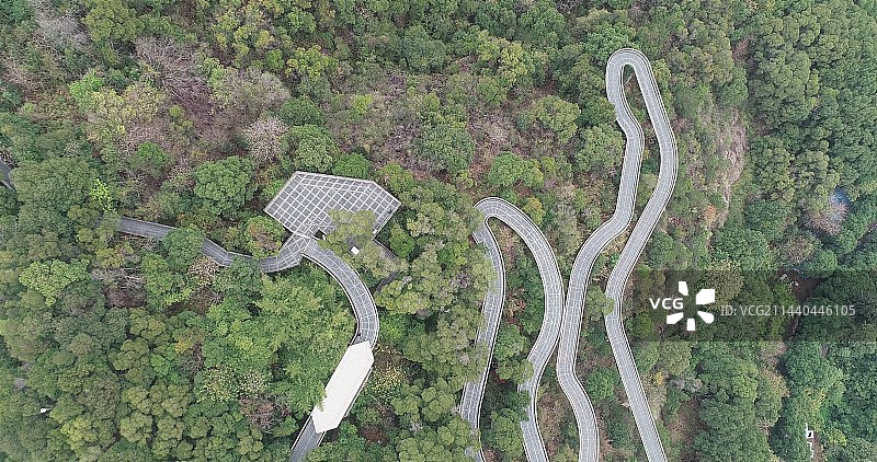 福建福州福道：获得两项国际建筑大奖的城市森林步道图片素材