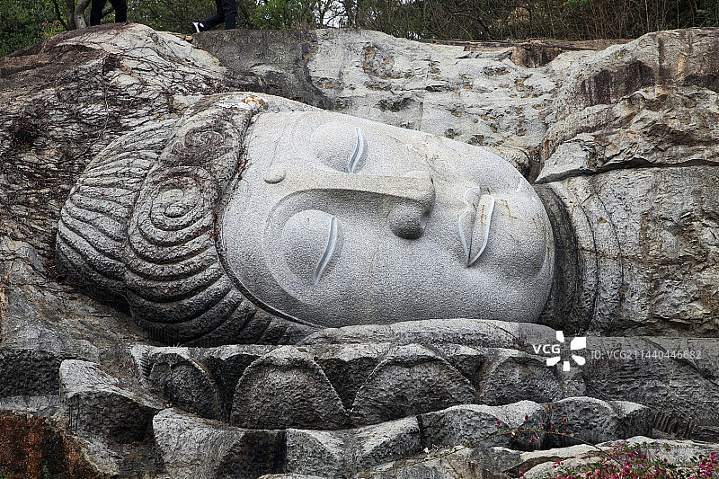 福建泉州：清源山南台岩、南台阁、南台寺图片素材